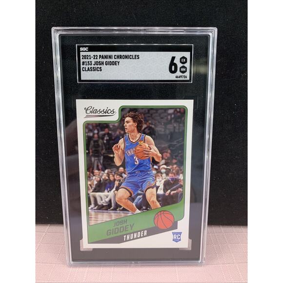 2021 Panini Chronicles #153 Josh Giddey SGC GRADED 6!! Great gift!! - Picture 1 of 2